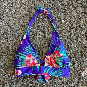 Old Navy Floral Triangle Bikini Top